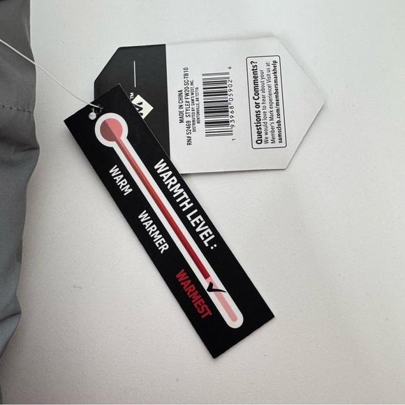 Members Mark Reflective Gray Camo Full Zip Winter Puffer Jacket New Nwt Size 2T - Picture 15 of 15